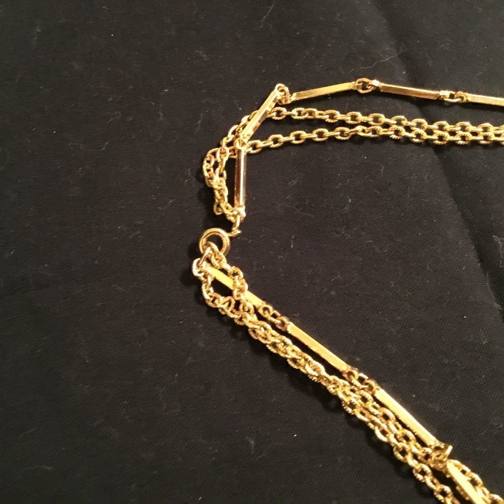 Goltone 3 Strand Necklace - Picture 3 of 5